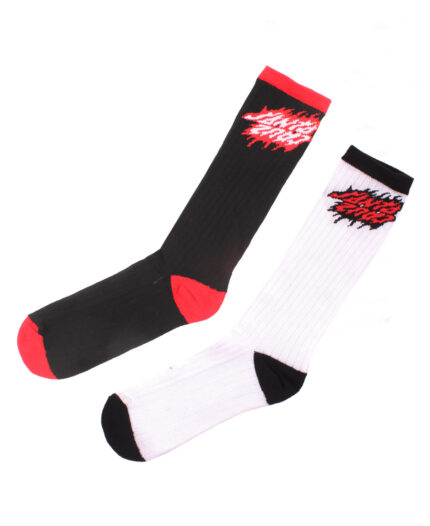 Medias Santa Cruz 3/4 Caña Flamed Stack Upside Down