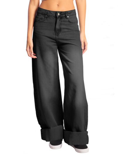 Jean Volcom Mid Wide Roll Up