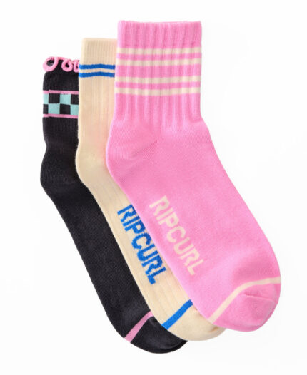 Medias Rip Curl 1/4 Mixed Jackard X3