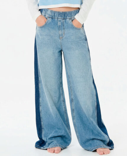 Jean Rip Curl Low Wide Leg Blue