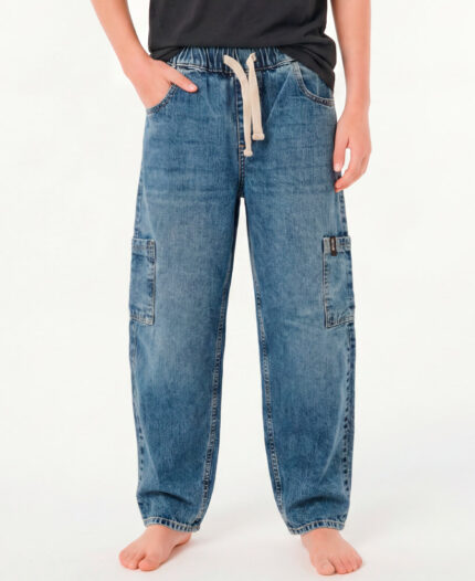 Jean Rip Curl Baggy Cargo Denim Blue