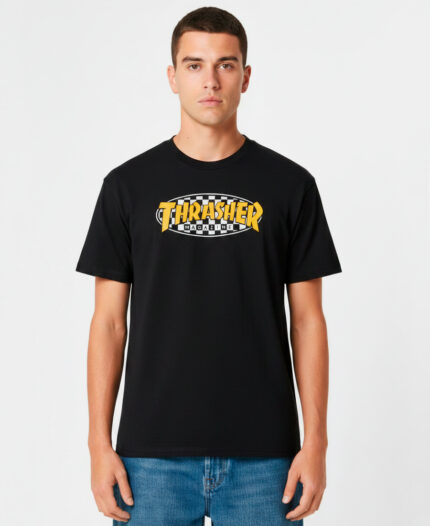 Remera Thrasher Checkered Oval